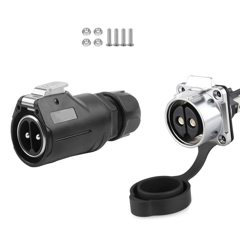 

RMWIN- 50A High Durability Industrial Connector Screw Wiring Terminal Waterproof 2 Pin Circular Electrical Cable Assembly