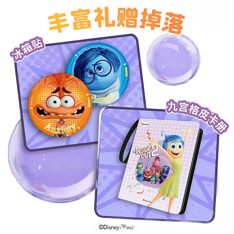 Card Fun Disney Inside Out Card Anxiety Joy Sadness Collection Card Inside Out 2 Card Movie Character Peripheral Children Toy