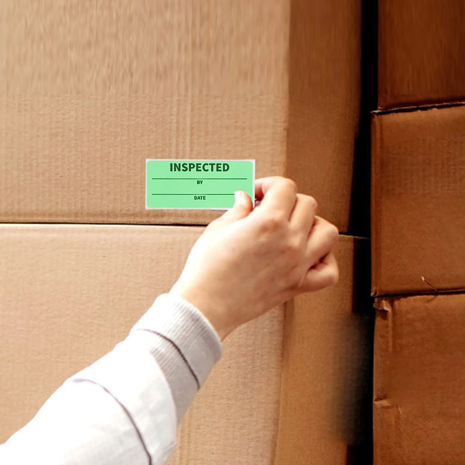 Inspected by Stickers Small Quality Control Inventory Tags Label Warehouse Organization Labels