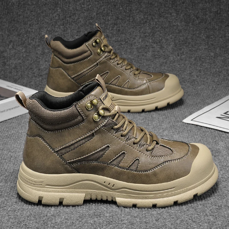 

Unisex High-Top Chunky Sole Platform Boots - Winter Couple Shoes in Black and White