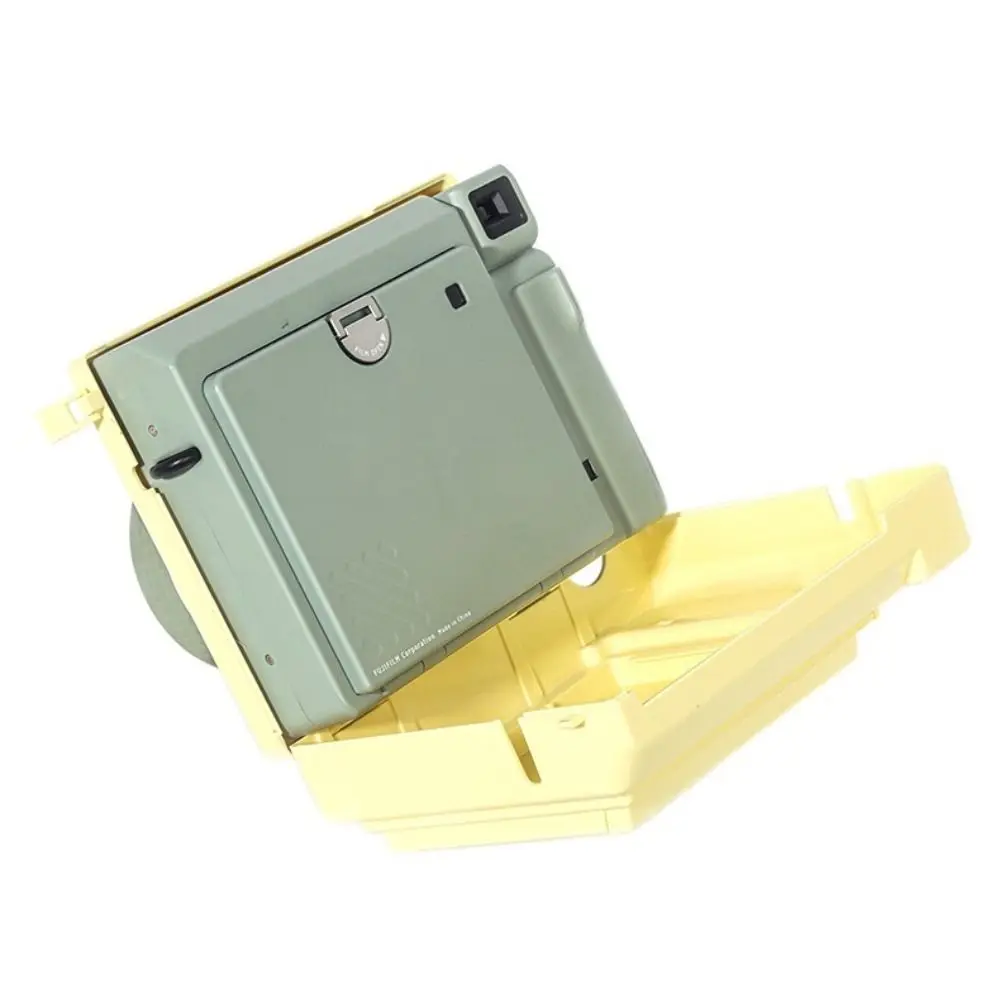 Fujifilm Instax Wide 400 카메라 케이스용 단색 보호 커버(사진 포켓 포함) 충격 방지 사진 파우치