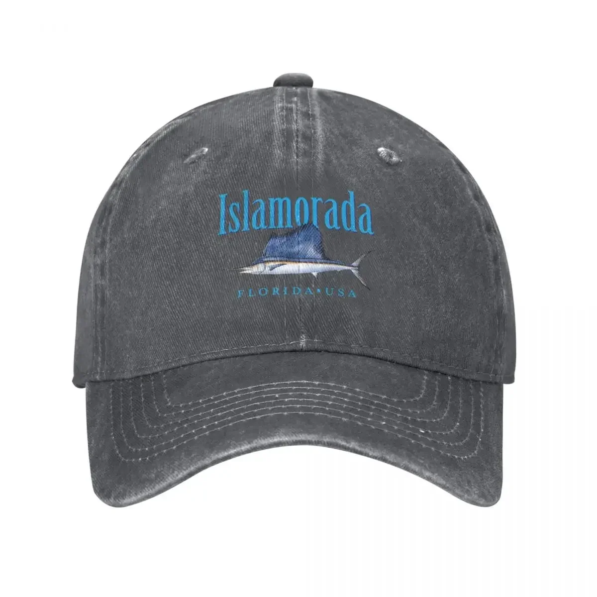 

Islamorada Florida Keys Sailfish Design Baseball Cap Golf western Hat For Girls Men's