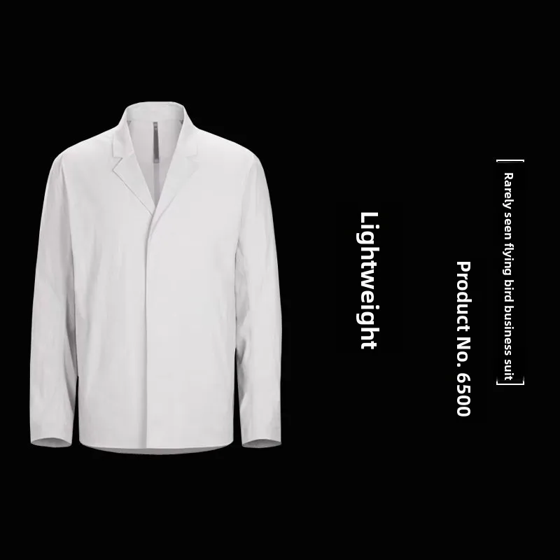 

Легкий мужской повседневный костюм для активного отдыха серии V-Commerce из нейлона и спандекса с защитой от сминания, спортивный деловой костюм