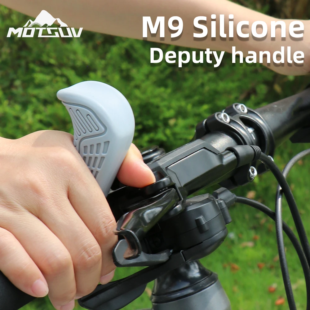 MOTSUV Bicycle Silicone Grip Handle With Ergonomic Design, Anti Slip, Shock-Absorbing, Reduces Hand Fatigue MTB Bike Accessories