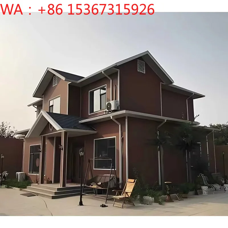 Modern Residential Light Steel Luxury Prefabricated Steel Container Villa Building