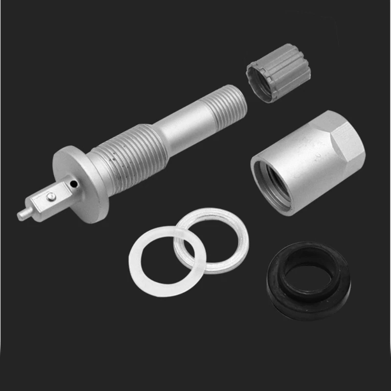 4Pcs Auto Car Tubeless Wheel Tire Valves for Long Distance Drives Tyre Pressure Monitoring Sensor TPMS Valves Stem Repair Kit