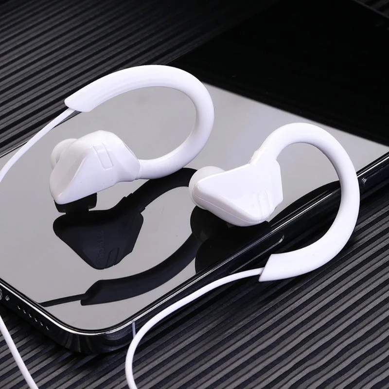 Sports Earbuds Wired with Microphone Wrap Around Earphones with Over Ear Hook in Ear Headphones for Cell Phones MP3/4 P9JB view 6
