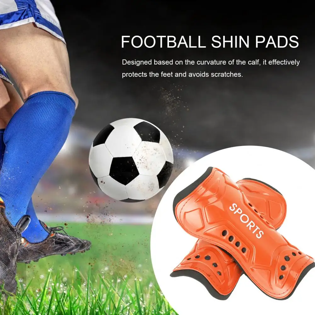 Football Shin Pads Youth Soccer Shin Guards Set High Strength Impact Resistant Lightweight Calf Protection 2 Pcs for Kids