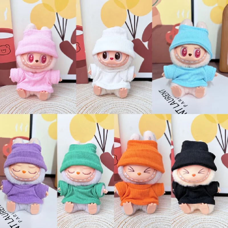 

Только одежда без кукол для Labubu детская одежда подвески первое второе и третье поколение Labubu одежда подарочная larıブーותイ آ 라부 와복