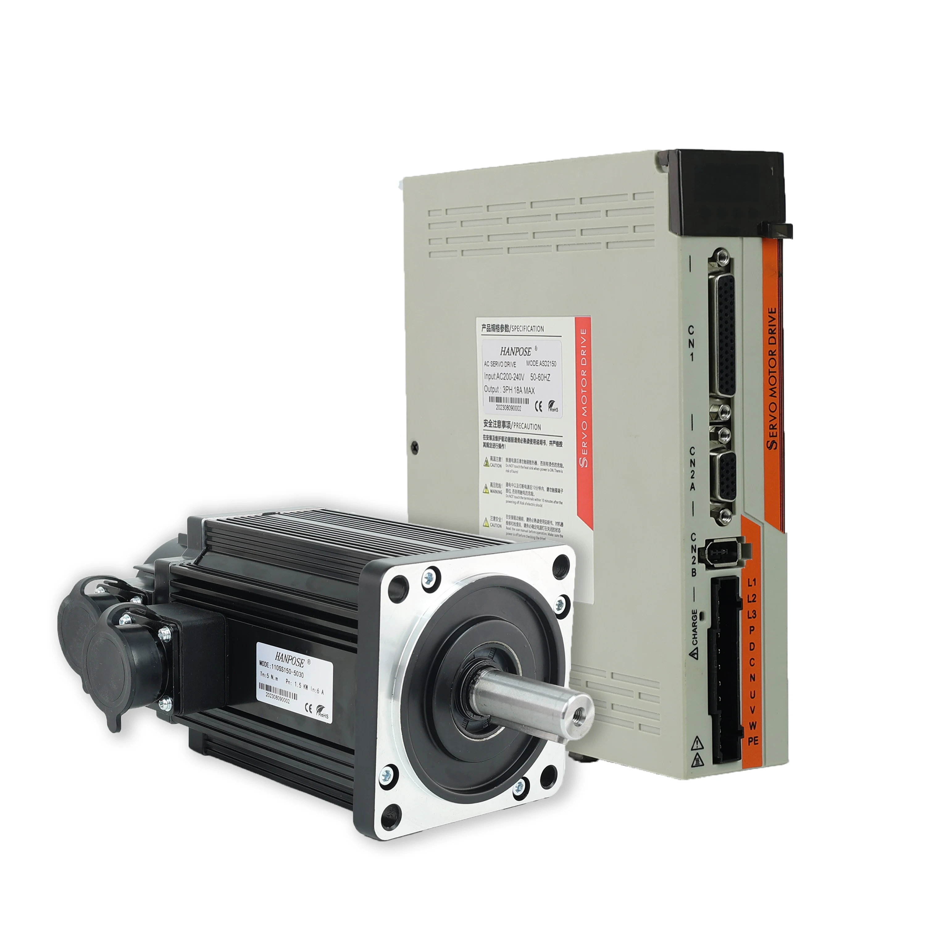 ZXY High Performance Fast Shipping AC Servo Motor 130SS130-5025 1.3KW 15N.m 1300W Matched With ASD2200 Driver