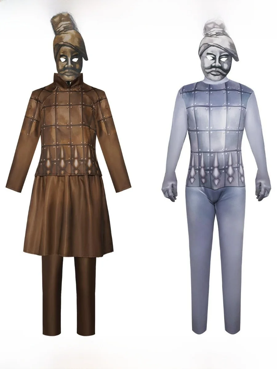 

Новый аниме-костюм: комплект «Терракотовый воин» для Хэллоуина, сценический костюм, женская этническая одежда, весна 2024