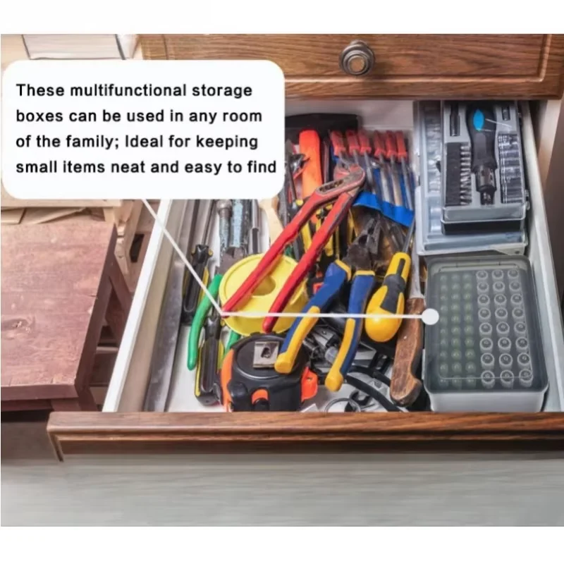 Portable Household Battery Storage Rack for 54 AA Batteries Garage Container Drawer Dispenser Organizer for Home Use