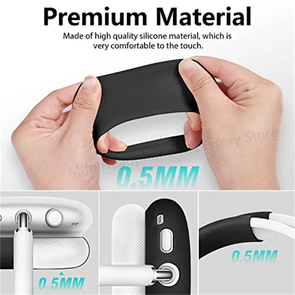 ใหม่เคสป้องกันแบบ4 in 1สำหรับ Apple airpods MAX 2020หูฟังแผ่นรองหูชุดอุปกรณ์แผ่นรองหูสำหรับ airpods MAX