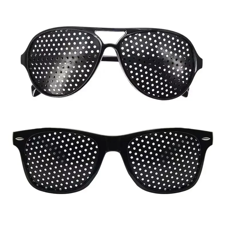 1/2PCS Anti-myopia Astigmatism Glasses Vision Correction Fatigue Pin Hole Glasses with Holes Eyesight Improvement Eyewear