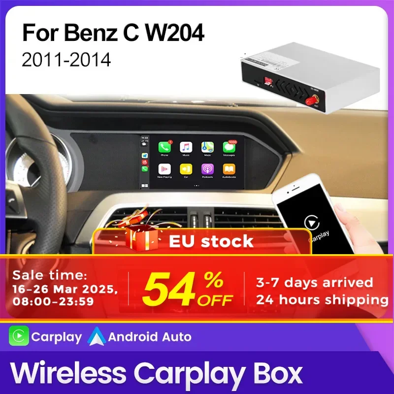 MEKEDE Wireless Carplay box For Mercedes For Benz C-Class W204 S205 C204 2011-2014 Mirror Lin-K Wireless Carplay Android Auto