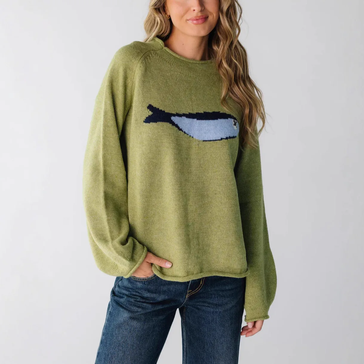 

Sweatshirt Women Spring Summer American Retro Knitted Pullover Hoodie