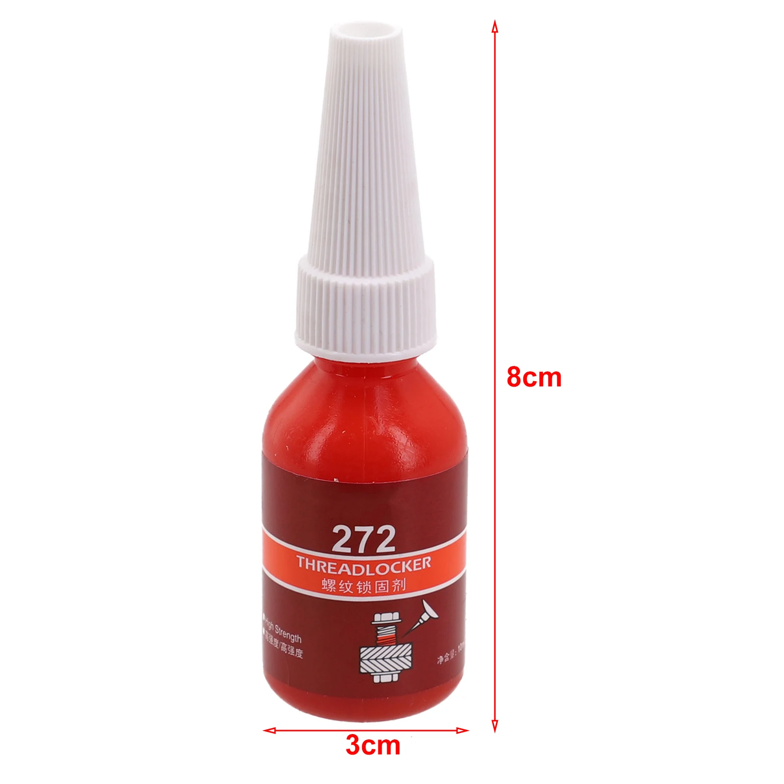 1* Threadlocker 10ml 1pc 272 High Strength for Red Thread Locking Single Component Hot New Pratical 1* Threadlocker