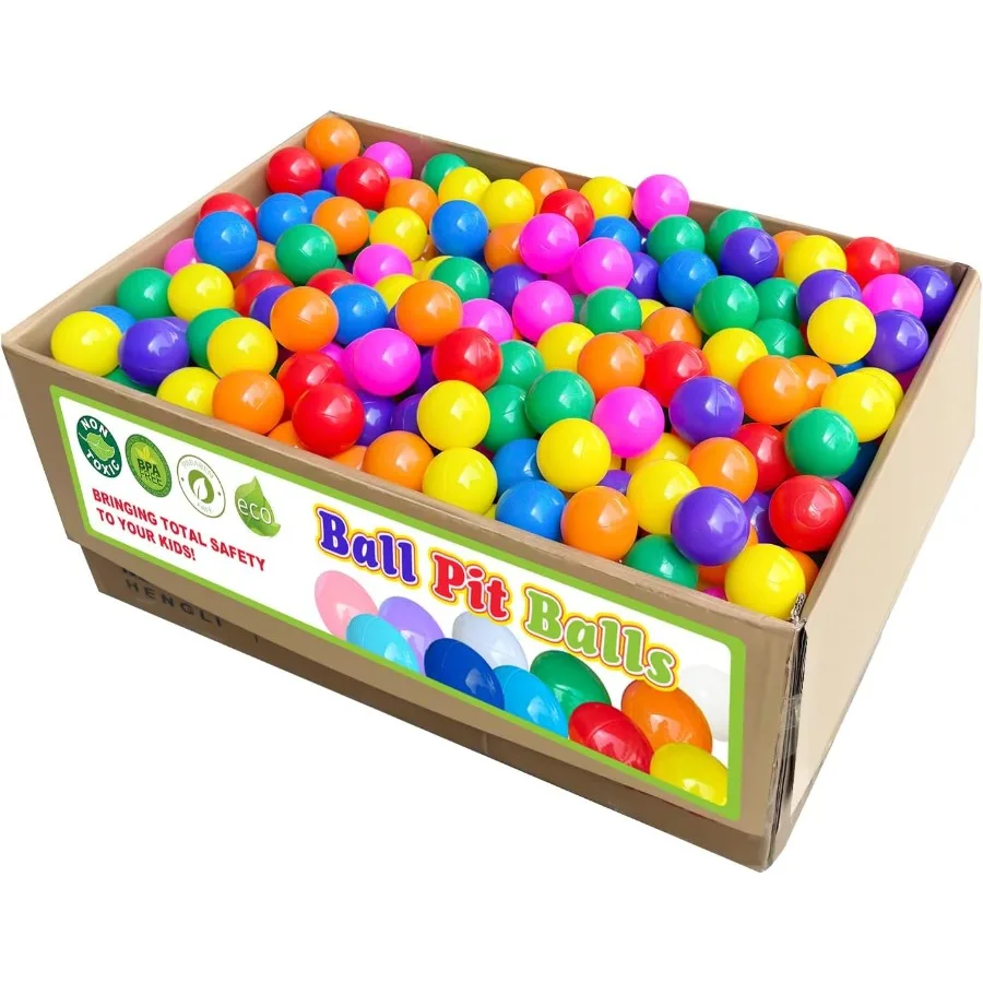 Bola pit bolas 2000 contagens jogar bolas de plástico para bola pit cercadinho bpa-livre à prova de esmagamento rastejando túneis bolas para cães de estimação