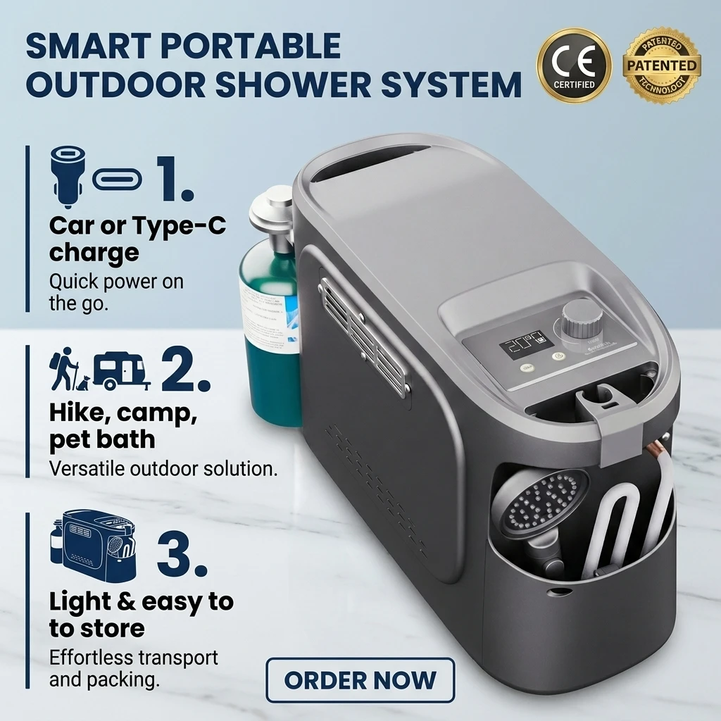 Dual Fuel Portable Propane LPG - Outdoor Camping Hot Water Heater review and price
