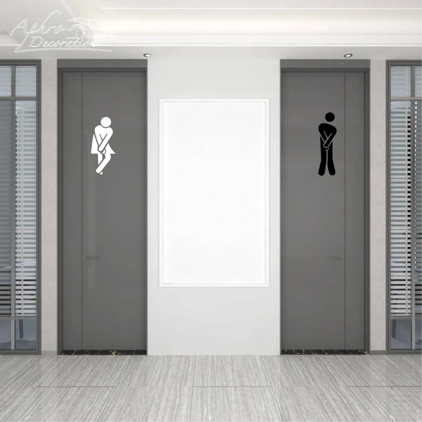 변기 재미있는 욕실 스티커, 탈착식 WC 문짝 스티커, 화장실 벽 스티커, 창의적인 아트 데칼, DIY 홈 데코