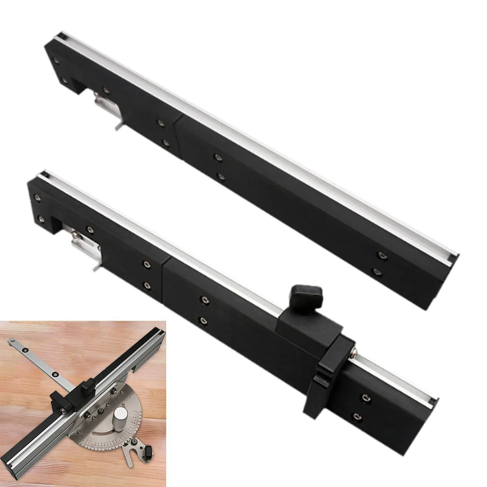 

Miter Gauge Fence Sturdy Easy to Use Portable Woodworking Miter Fence Table Saw Accessories for Table Saw Band Saw Router Table