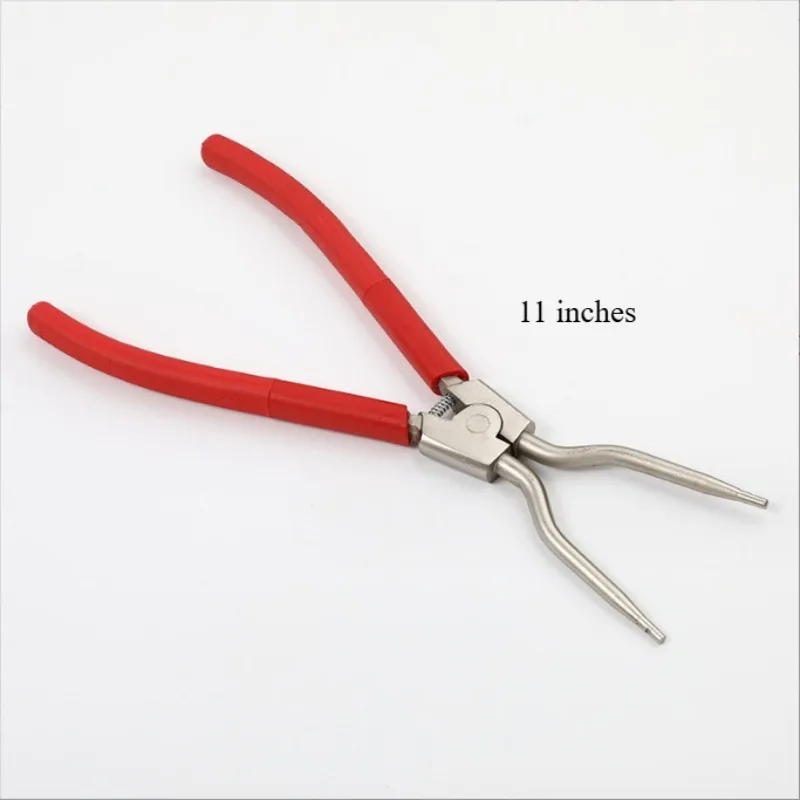 Cocok untuk Tang Pegas Kartu 11 Inci/12 Inci, Tang Perkakas Kepala Lurus, Alat Pembongkaran Mesin Cuci