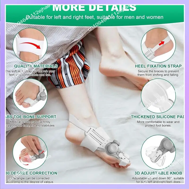 N83R الورم مصحح الورم مصحح للنساء اصبع القدم الكبير قابل للتعديل الورم مصحح القدم اليمنى