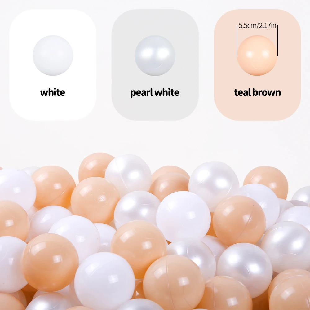 100pcs 2.16 นิ้ว Thicken พลาสติก Crush PROOF Ball PIT Balls Multi-สีสําหรับเด็กศูนย์กิจกรรม Play House ของเล่นตาข่ายกระเป๋า