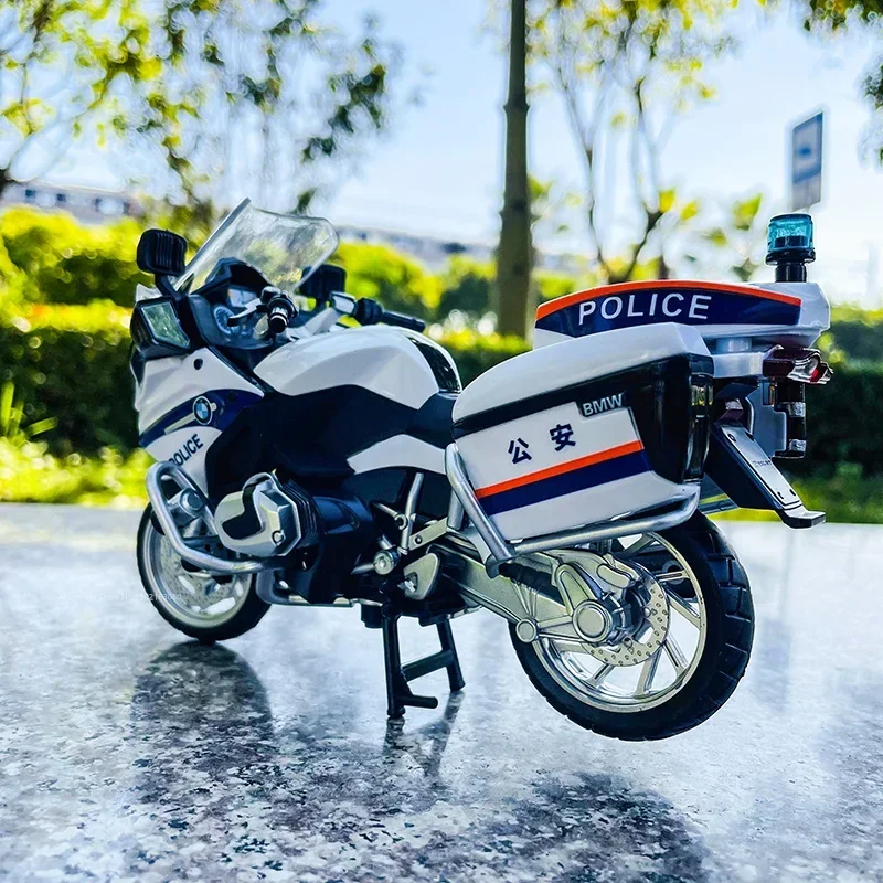 MSZ 1:12 BMW R1250RT-P سبيكة دراجة نارية يموت الصب نموذج سيارة دراجة نموذج سيارة لعبة جمع دراجة نارية صغيرة هدية مع الضوء