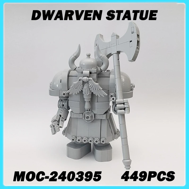 

449PCS MOC-240395 Dwarven Statue Medieval Action Figures Model Building Blocks Bricks Creative Toy Adult Kids Gift Decoration