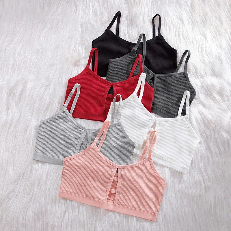 Bra for women beautiful back sexy hollow chest wrap sports bra breathable sexy camisole bra