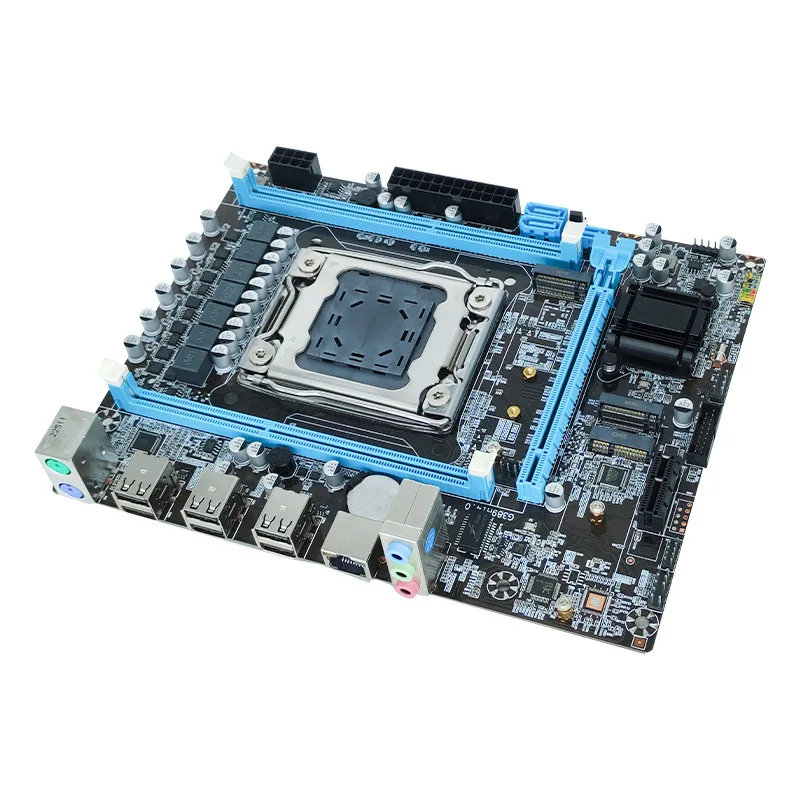 X79 Motherboard Desktop Computer Dual-Channel Gaming Multi-Open Studio 2011 Socket Xeon E5-2680 Dual CPU Network Card