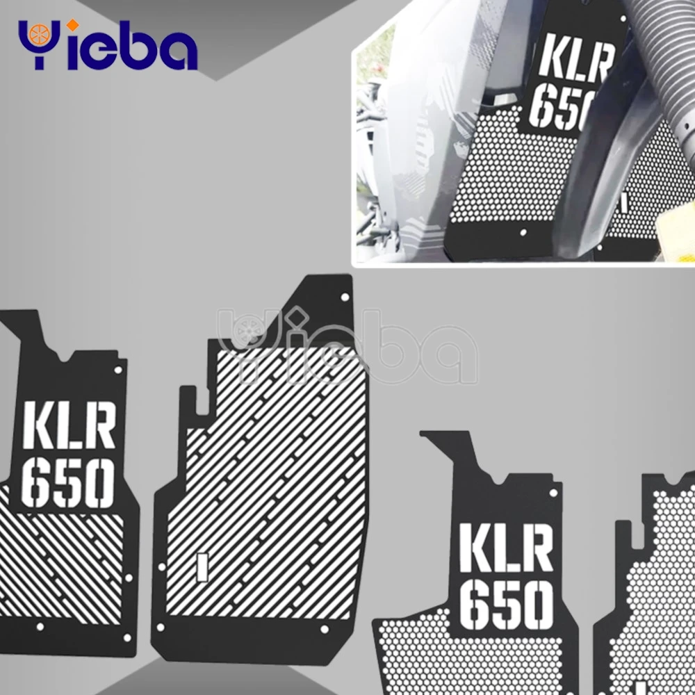 

For Kawasaki KLR650 Adventure Traveler S Adv KLR 650 2022 2023 2024 2025 2026 Motorcycle Radiator Grille Guard Protector Cover