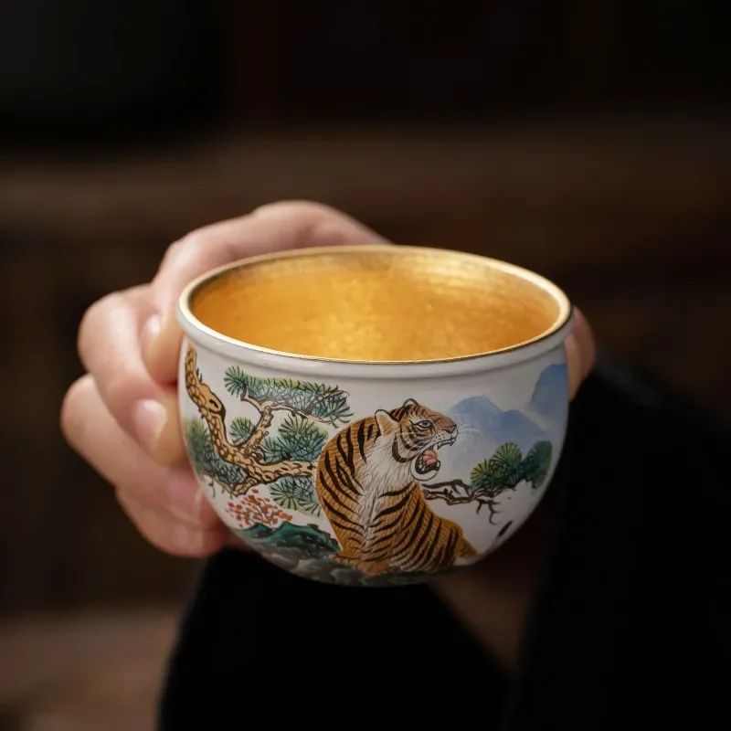 Hand painted zodiac tea cup master cup single cup teacup set gift