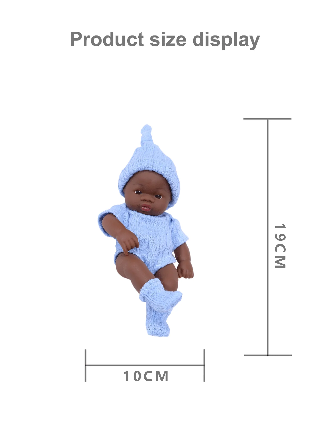 Muñecas de bebé Reborn lavables de silicona de vinilo de cuerpo completo, Kit de juguetes de decoración de habitación realista, regalos para niños, 20cm, 7,87 pulgadas