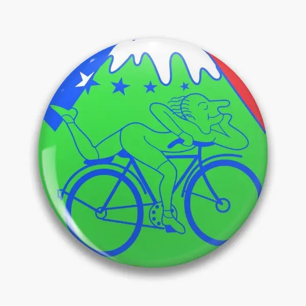 Hofmann Is Bike Ride Vintage Blotter Art  Soft Button Pin Brooch Women Gift Fashion Cartoon Lapel Pin Decor Hat Clothes Metal