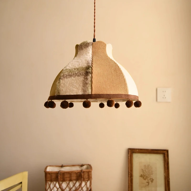 

French Style Handmade Patchwork Chandelier with Ancient Style Used in Living Rooms and Tea Rooms Pendent Lamp Indoor Lighting