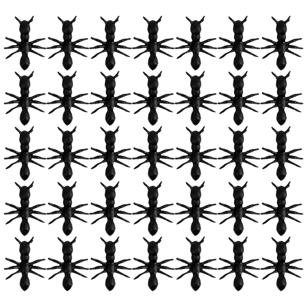 

300 Pcs Small Insect Ant Model Baby Garden Ants Decor Mini Fake 170X150X040CM Pvc Realistic Black Ornament
