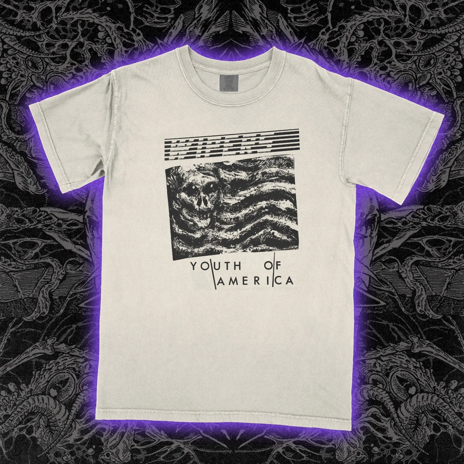 Wipers Youth of America T-Shirt Punk Rock Band Flag Graphic Tee Vintage Unisex #2