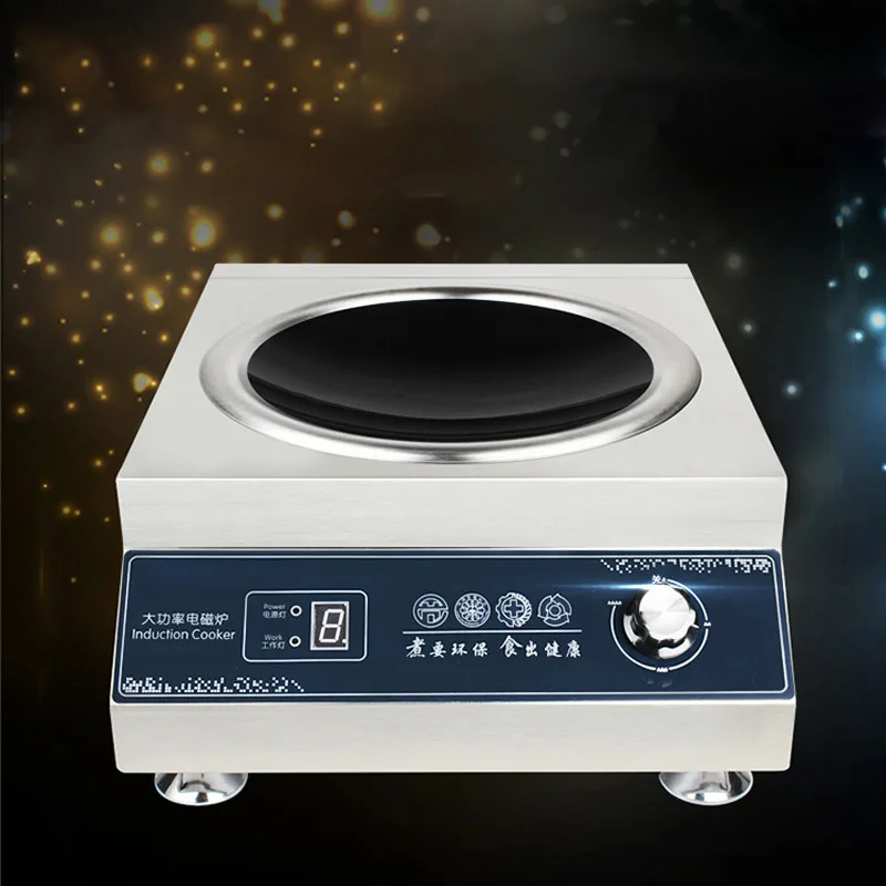 5000 واط طباخ التعريفي التجاري مقعر عالية الطاقة اثارة فراي فندق مقصف فندق سطح المكتب موقد القلي الكهربائي