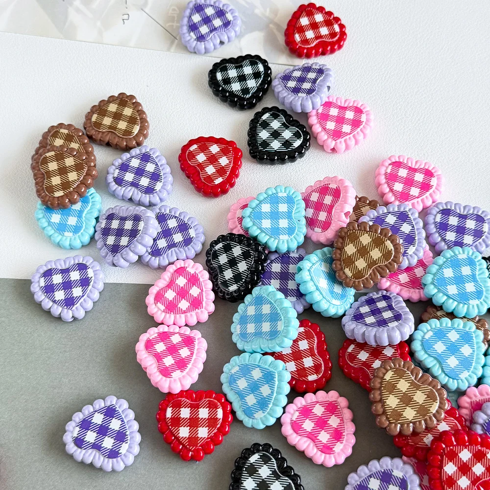 

Cordial Design 100Pcs 23*26MM DIY Beads/Print Effect/Hand Made/Jewelry Findings & Components/Heart Shape/Acrylic Bead #18882