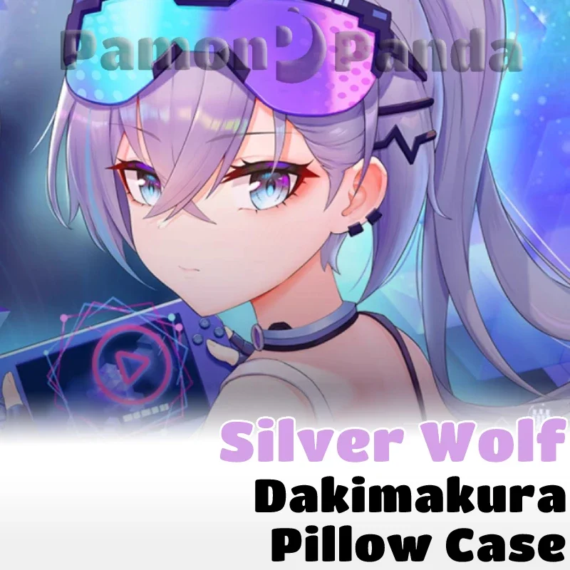 

Silver Wolf Dakimakura Honkai Star Rail Full Body Pillow Case Sexy Hugging Cushion Cover Pillowcase Home Otaku Bedding Decor