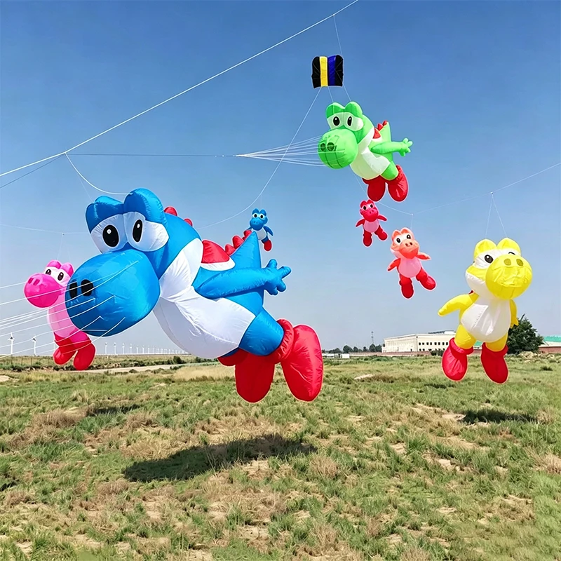 Outdoor Power Reel - 3-meter Soft Dinosaur Pendant Kite Nylon