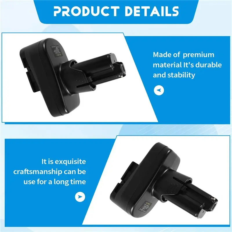 Battery Adapter For C 18V Li- Battery Convert Pack- Works As 12V Cordless Power Tool Conversion Unit
