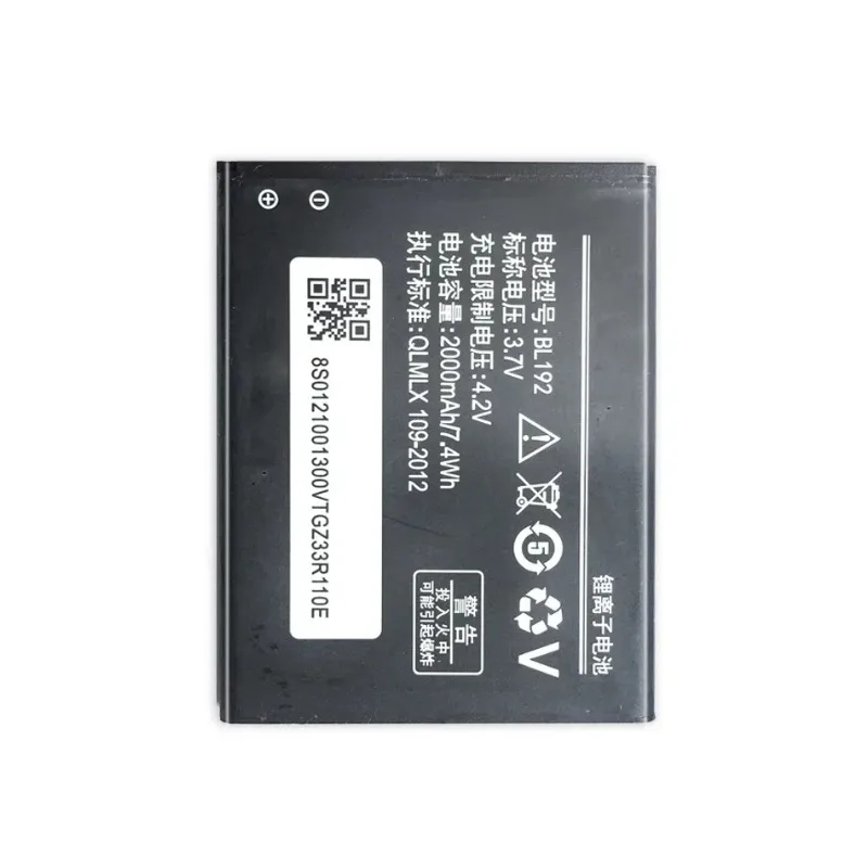 3.7V 2000mAh Mobile Phone Batteries BL192 For Lenovo A328 A328T A526 A750 A529 A560 A680 A590 A300 A388T A505E Portable Battery