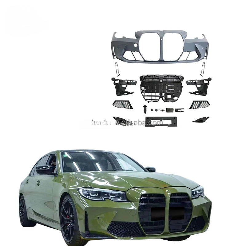 

G20 Car bumper For 3 Series G20 G28 320i 350i 330i change to M3 bodykit Front Car Grille Front Bumper assembly