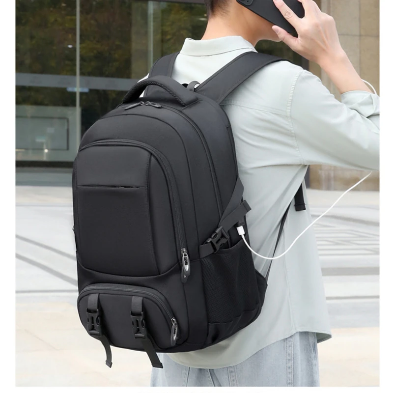 

Multifunctional Durable Travel Expanded Backpack 15 Inch with USB Laptop Backpack College Bookbag Large Outdoor Hiking Backpack