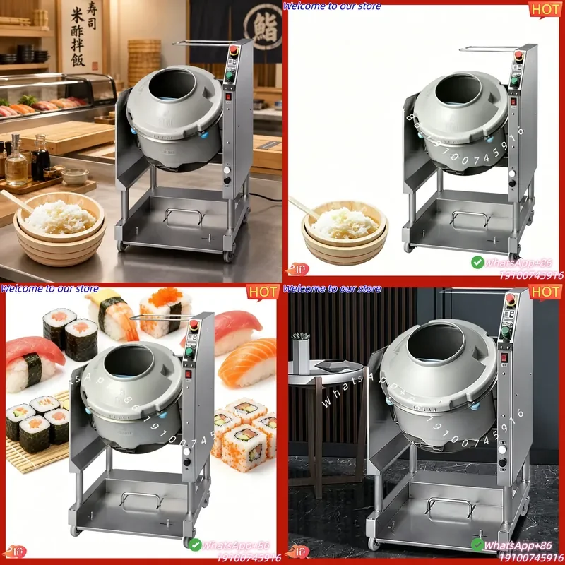 CE Certificate Food Grade Stainless Steel Sushi Shari Season Mixer Vinegar Rice Blending Machine for Kitchen