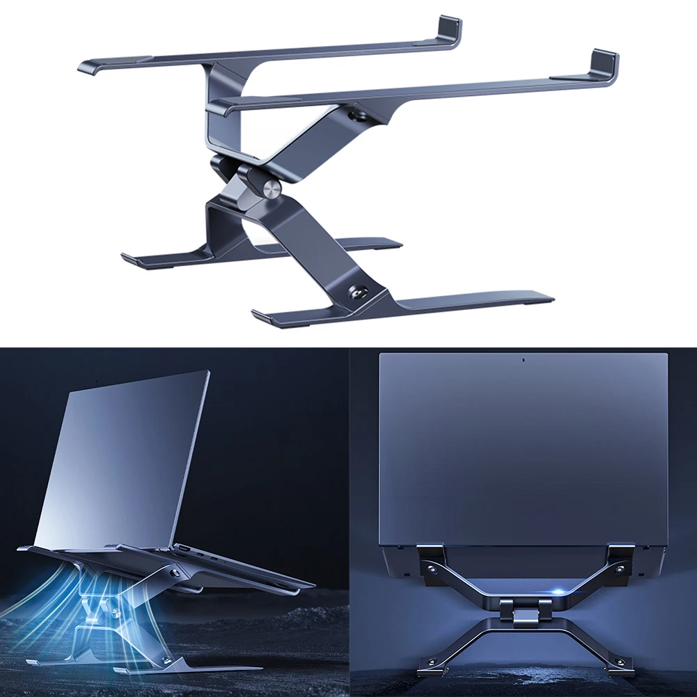 

Подставка для ноутбука из алюминиевого сплава, подставка для компьютера, портативная подставка для ноутбука для ноутбуков 10-17,3 дюйма, планшетов