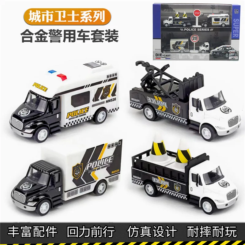 Fire truck police car military vehicle High Simulation Diecast Car Metal Alloy Model Car decoration display collection gifts